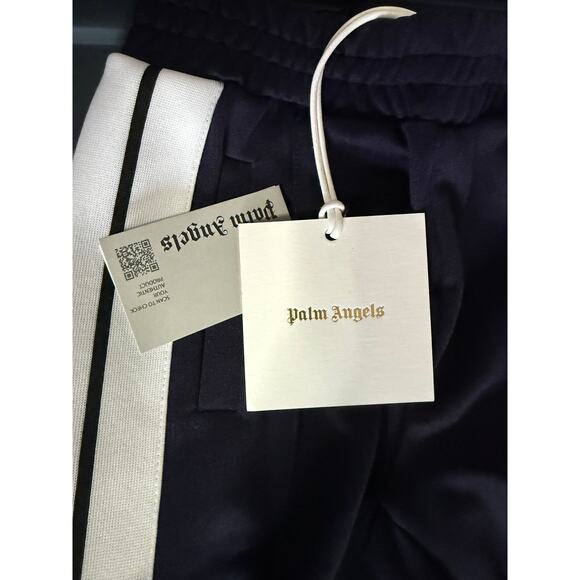 RETAIL $345 Palm Angels Long Track Pants Navy Blue*BRAND-NEW with tags*SZ 4 - Picture 5 of 6